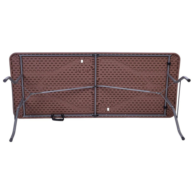 Masa pliabila bufet si catering Rattan 74 x 74.5 x 180 maro