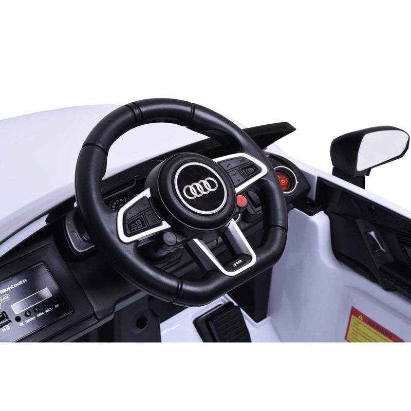 Masina electrica pentru copii Audi R8 Spyder alb