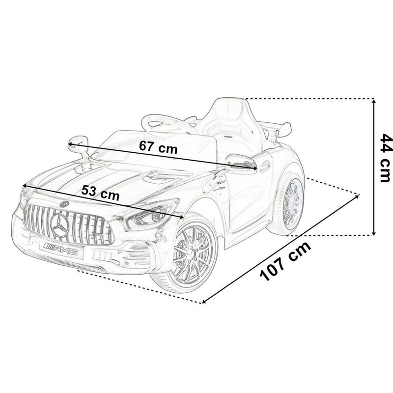 Masina electrica pentru copii Mercedes 53 x 44 x 107 verde