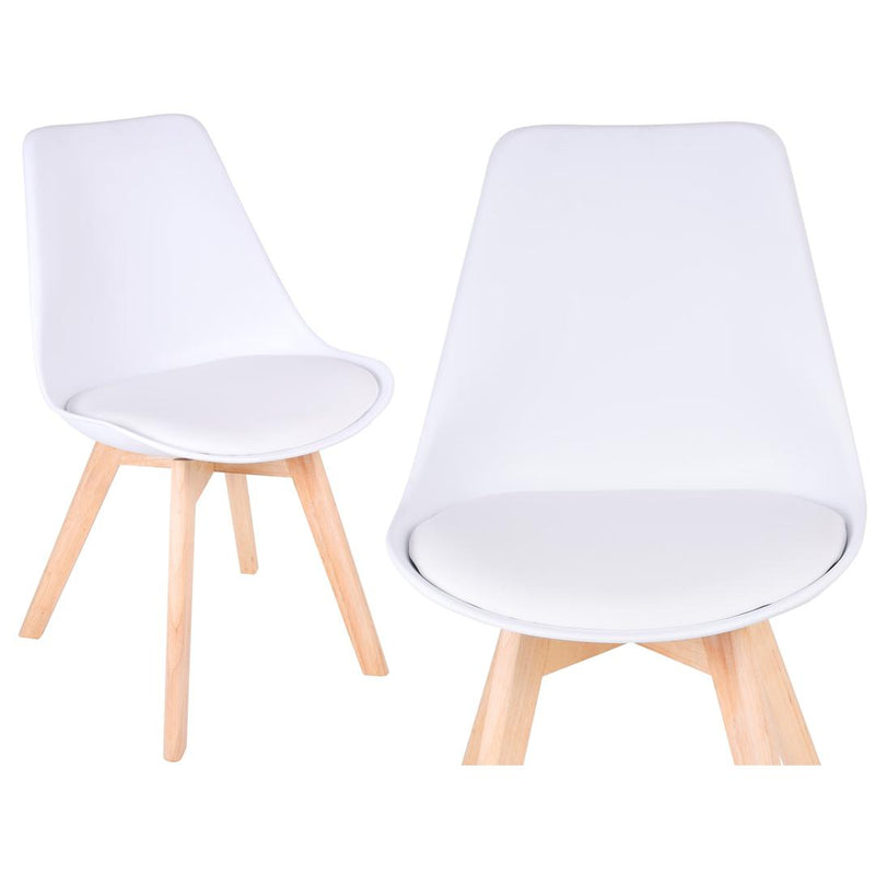 Set de 4 scaune Nantes 41 x 83 x 47 alb
