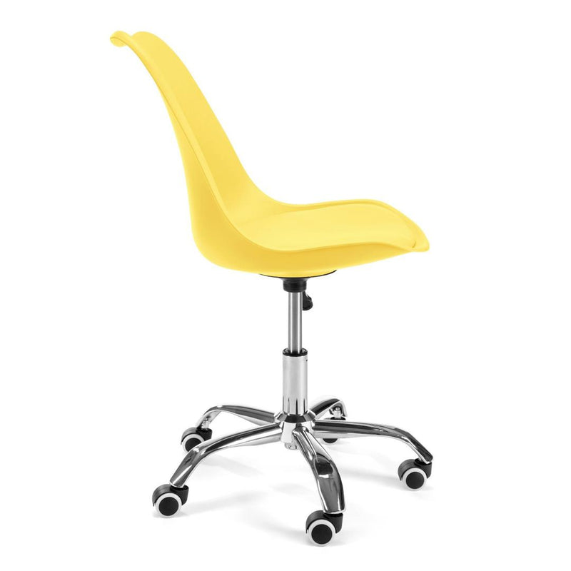Scaun de birou pentru copii 44 x 80-90 cm galben