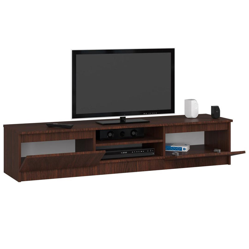 Comoda TV cu 2 usi 2 rafturi 160 x 33 x 40 cm wenge