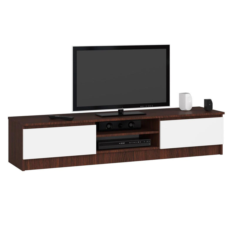 Comoda TV 160 x 33 x 40 wenge, alb