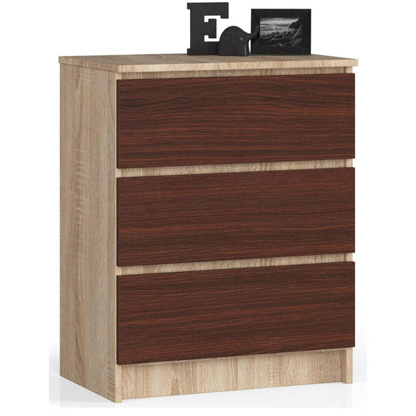 Comoda cu 3 sertare 60 x 77 x 40 setjar, wenge