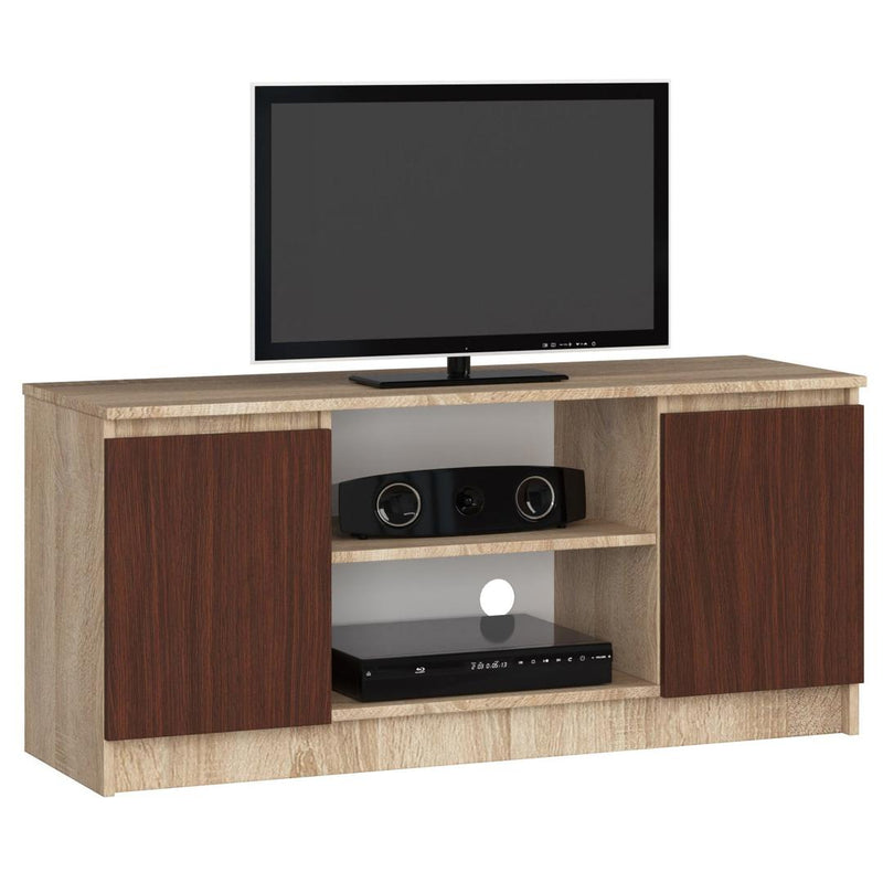 Comoda TV cu 2 usi 1 raft 120 x 55 x 40 setjar, wenge