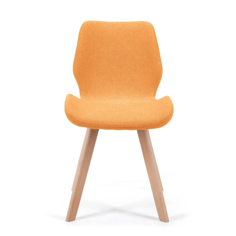 Set 4 scaune tapitate 53 x 45.5 x 82.5 cm portocaliu