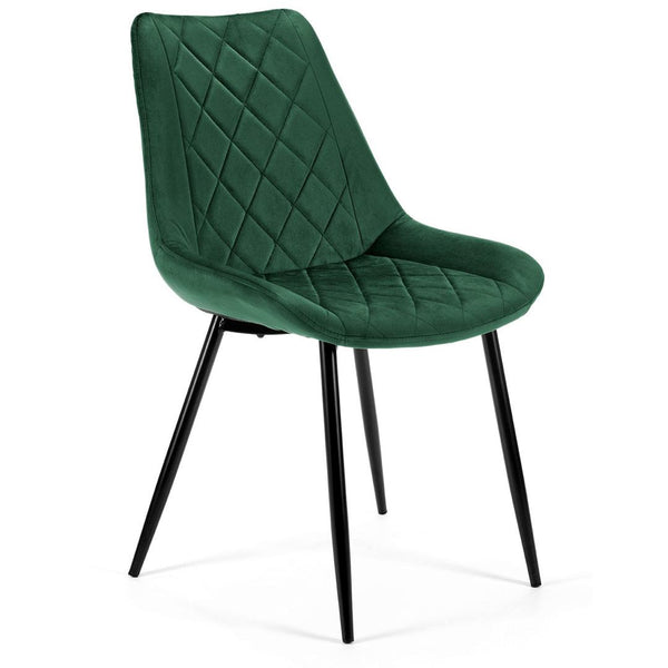Set 4 scaune tapitate verde