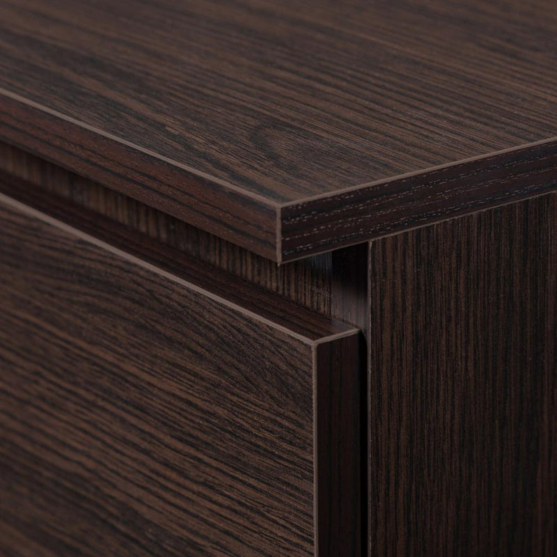 Dulap biblioteca cu 4 rafturi si 1 sertar 60 x 35 x 180 cm wenge