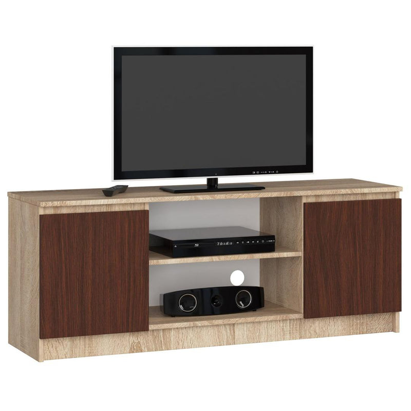 Comoda TV cu 2 usi 1 raft 140 x 55 x 40 setjar, wenge