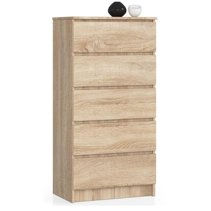 Comoda cu 5 sertare 60 x 121 x 40 stejar