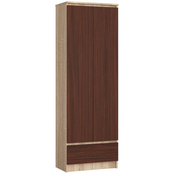 Biblioteca cu 2 usi 1 sertar 60 x 180 x 35 setjar, wenge