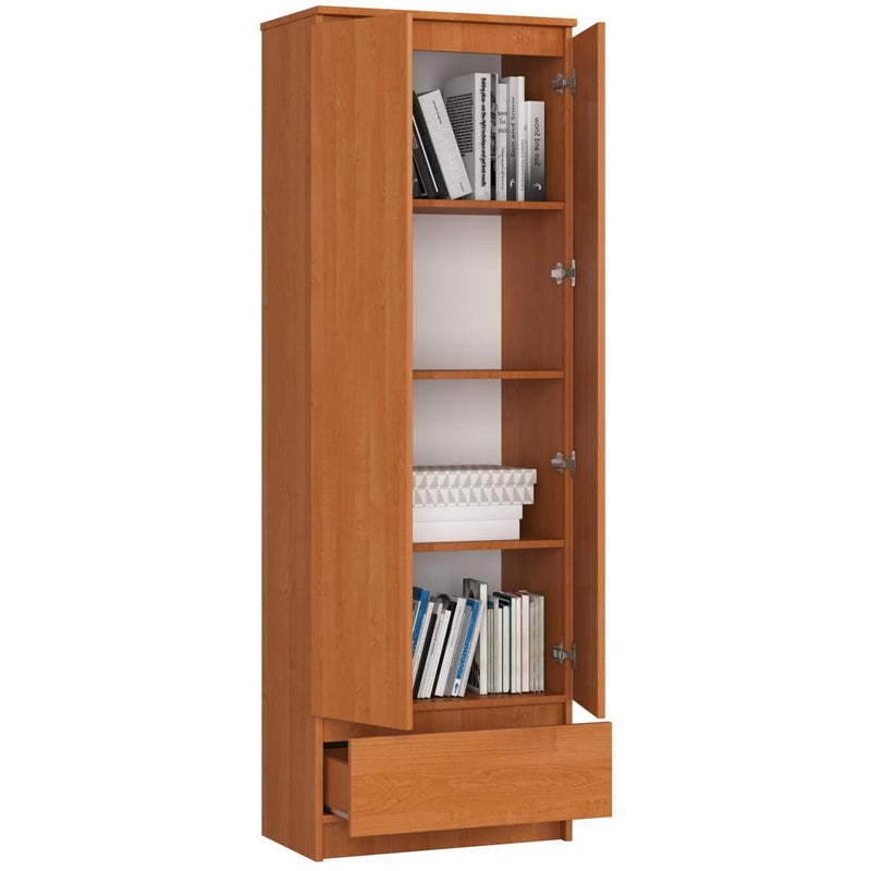 Dulap biblioteca cu sertar si 2 usi 60 x 180 x 35 cm arin