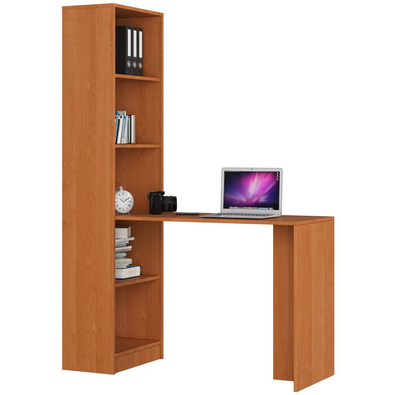 Corp biblioteca cu birou Smart 125 x 180 x 50 cm arin