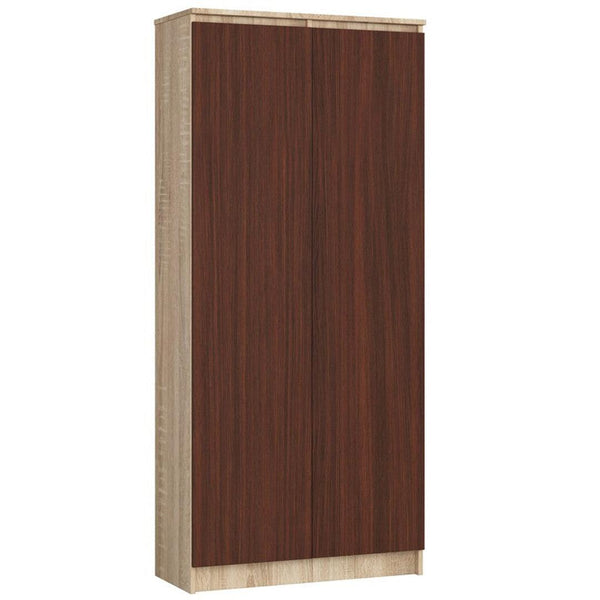 Dulap haine cu 2 usi si 8 rafturi 80 x 180 x 35 setjar, wenge