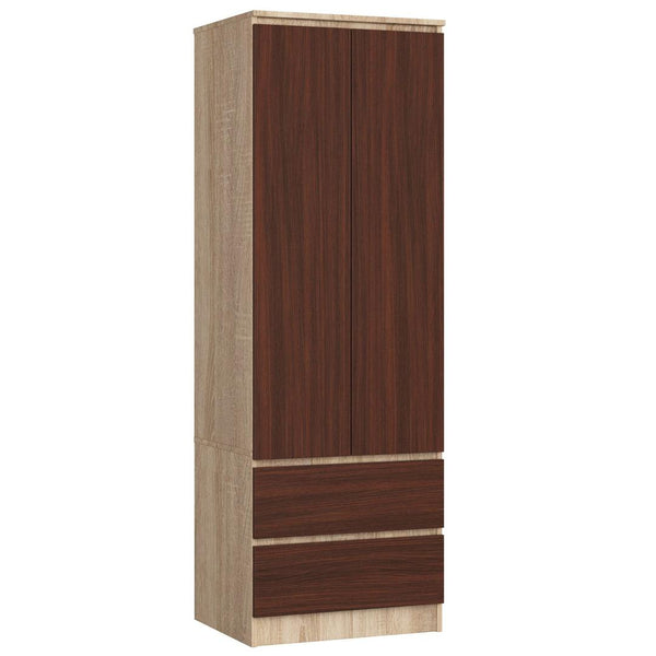 Dulap haine Star cu 2 usi 2 sertare 60 x 180 x 51 setjar, wenge