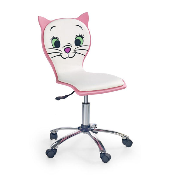 Scaun pentru copii Kitty 2 45 x 40 x 83-95 alb, roz