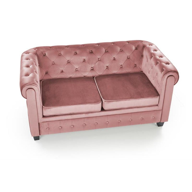 Canapea pentru 2 persoane Eriksen 75 x 152 x 73 roz