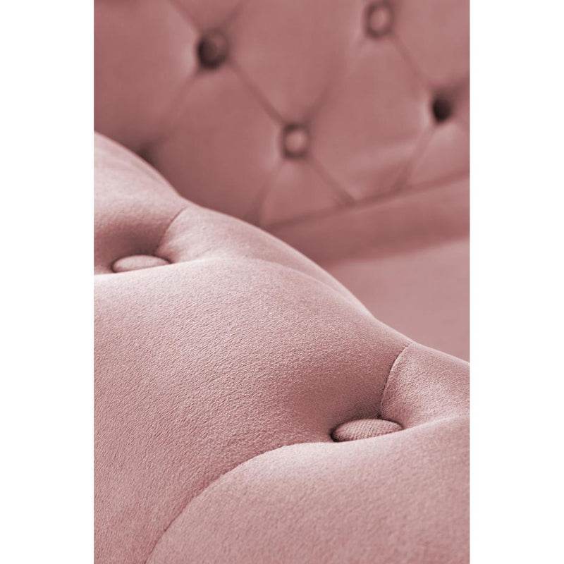Canapea pentru 2 persoane Eriksen 75 x 152 x 73 roz