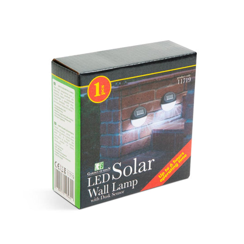 Lampa Solara LED de Perete - Negru, Alb Rece - 11 x 11 x 4 cm