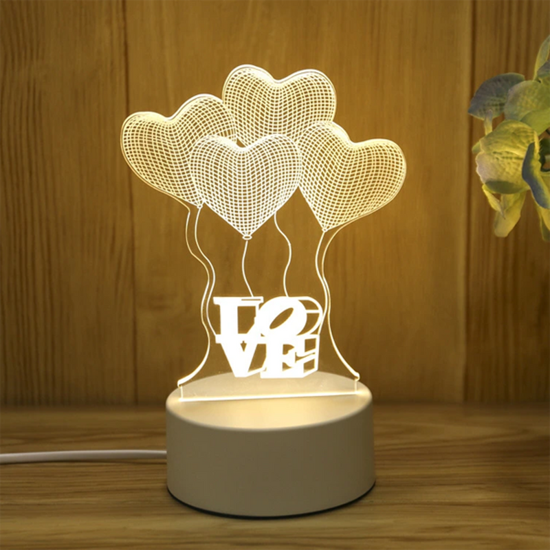 Lampa 3D LOVE