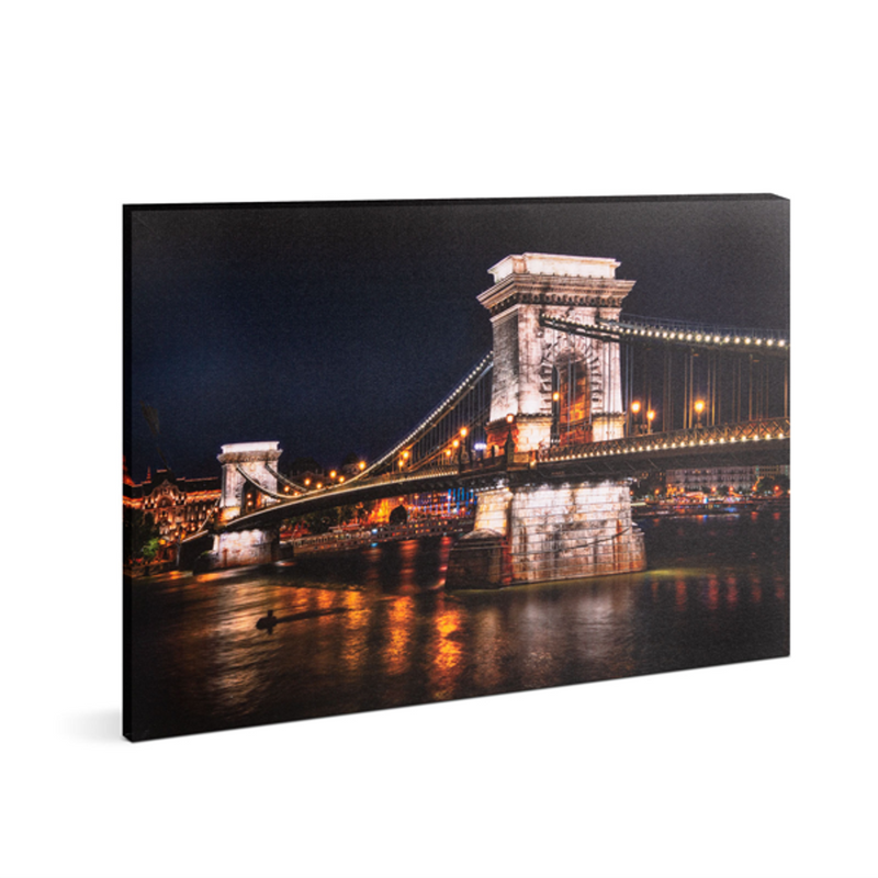 Tablou cu LED - Podul cu Lanțuri din Budapesta