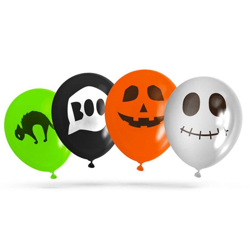Set Baloane de Halloween - 4 tipuri - 12 buc / pachet