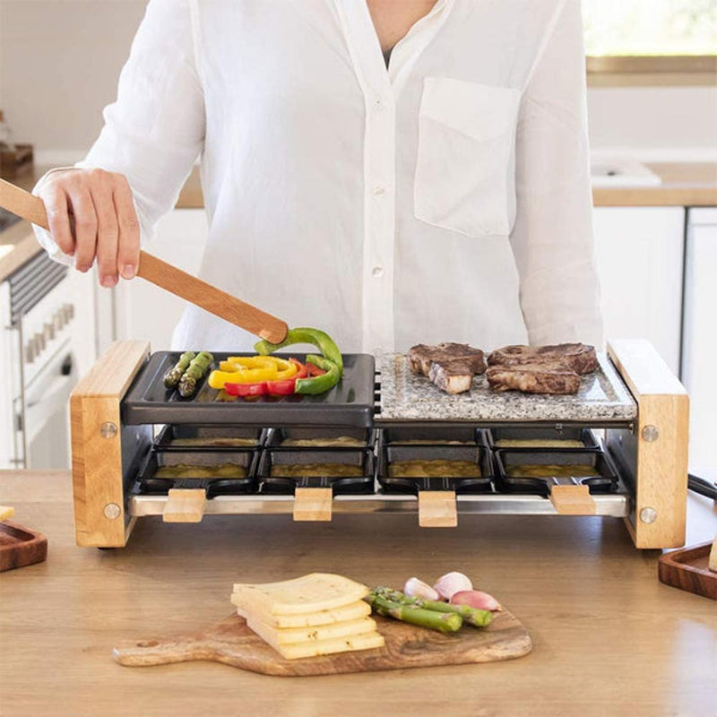 Gratar Electric Cecotec Grill 8400 Wood MixGrill Raclette 1200W