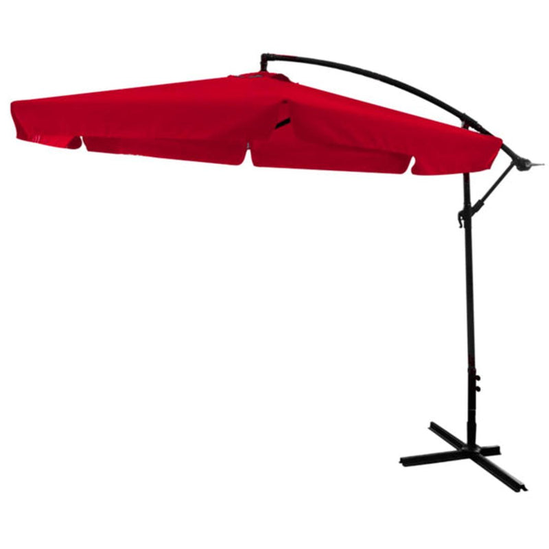 Umbrela de Soare Suspendata GardenLine Banana - Rosu - 3 m