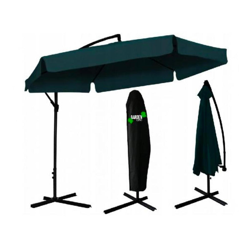 Umbrela de Soare Suspendata GardenLine Banana - Verde - 3 m