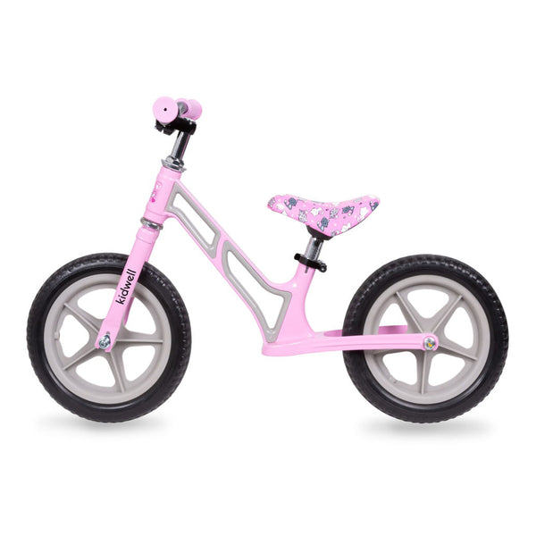 ﻿Bicicleta de echilibru fara pedale kidwell comet roz pentru copii