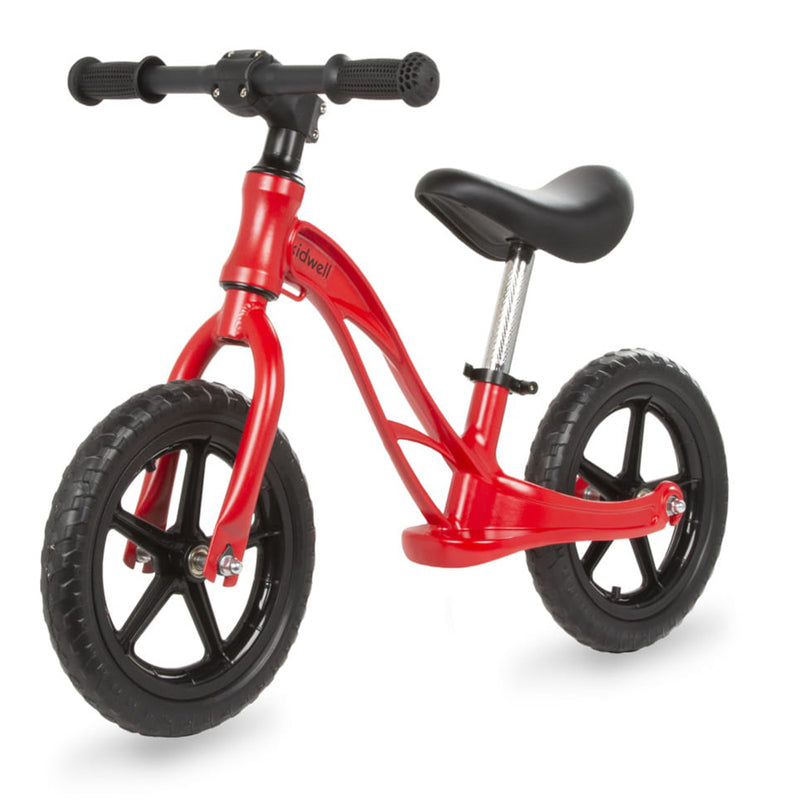 ﻿Bicicleta de echilibru fara pedale kidwell rocky rosu pentru copii