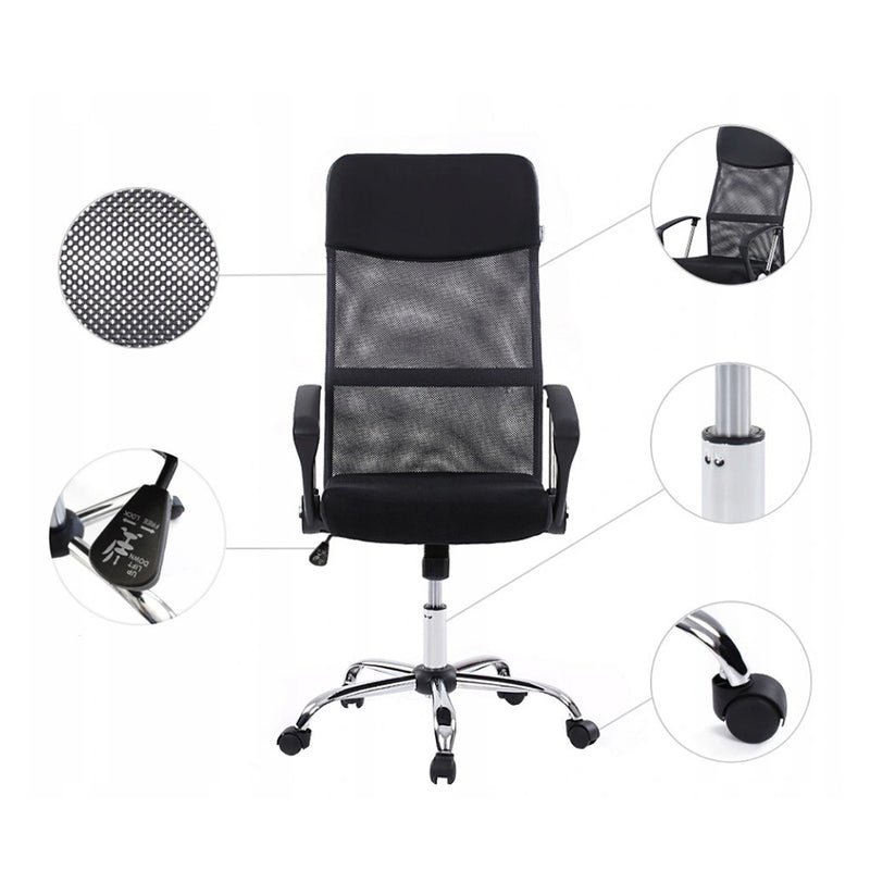Scaun birou directorial ergonomic negru