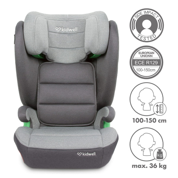 Scaun auto pentru copii 15-36kg Kidwell gri