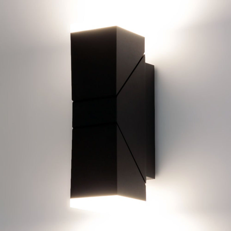 Aplica ﻿corp iluminat exterior arhitectural fatade twinda led smd 13w negru