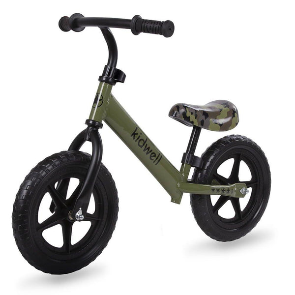 Bicicleta fara pedale copii kidwell rebel khaki