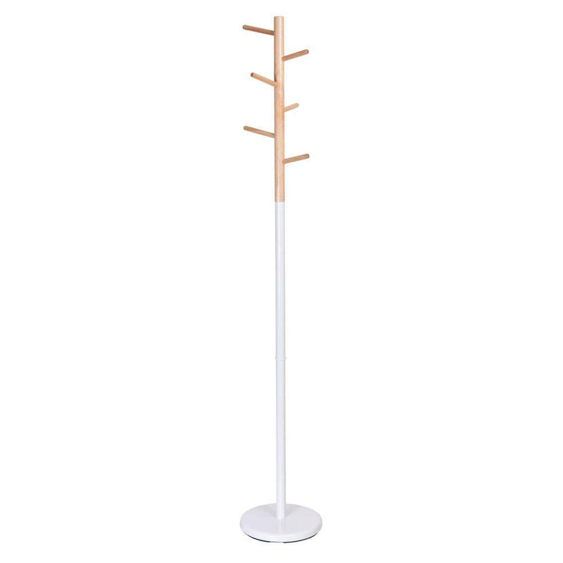 Cuier vertical zita alb stejar 175 cm