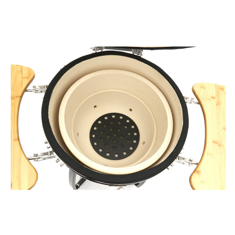 Gratar grill ceramic cu capac - Black Edition 60cm