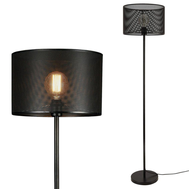 Lampa de podea arensburg negru metal 153cm