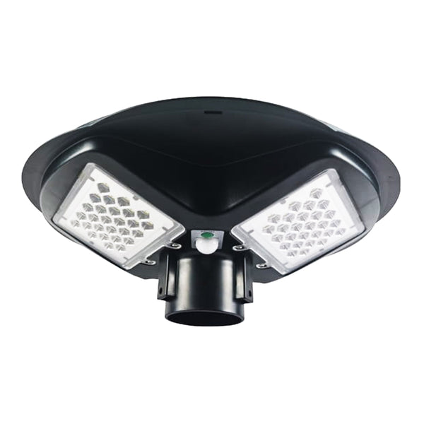 ﻿Lampa stradala proiector led cu panou solar ip65 150w 5000k - rotund