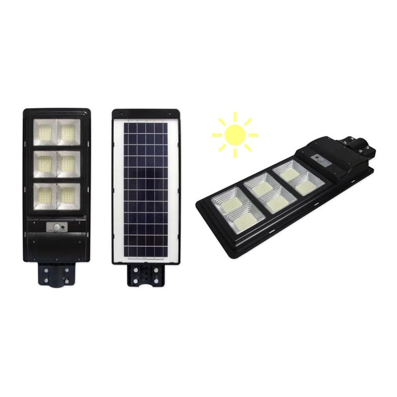 Lampa stradala proiector led cu panou solar si telecomanda ip65 6000k 270w