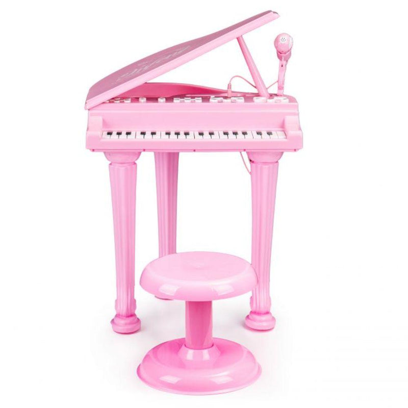 Orga pian pentru copii cu microfon karaoke 36 clape roz