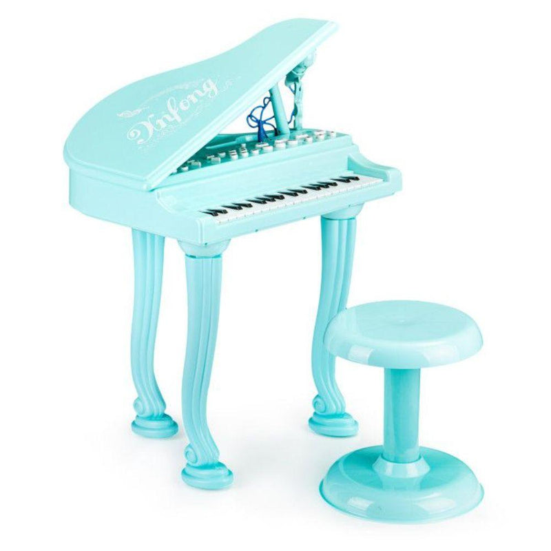Orga pian pentru copii cu microfon karaoke 36 clape turcoaz