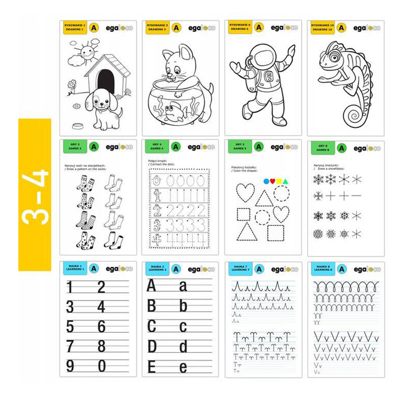 ﻿Tableta plansa educationala pentru desenat cu 3 markere bicolore si 50 sabloane