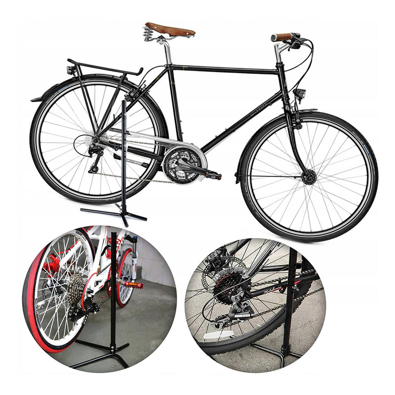 Stand suport cu 2 carlige reglabile pe inaltime pentru reparat biciclete